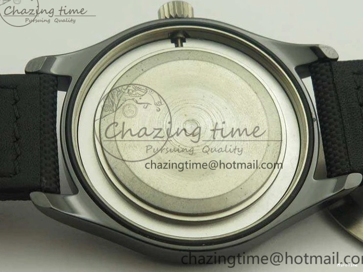 MIROTIME 0409 HighQuality Mark XVIII LAUREUS IW324703 Black Ceramic MKF Best Edition On Black Nylon Strap A 7218